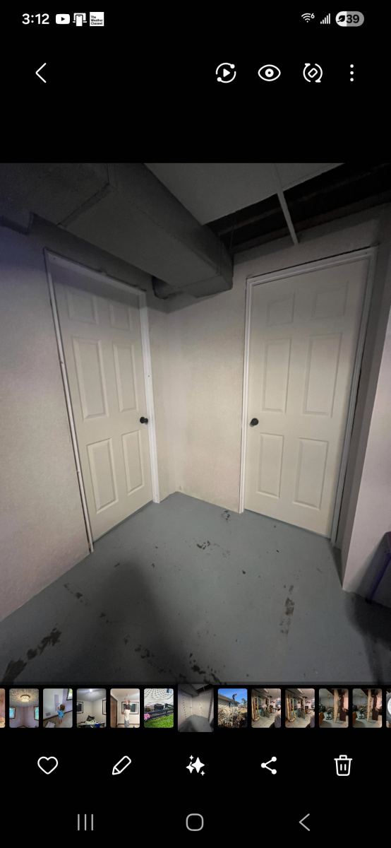 Finished basement entryway